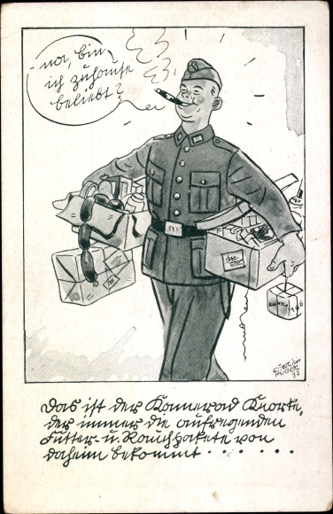 Artist PC Wehrmacht soldier with packages