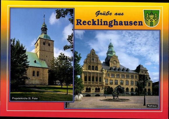 10 alte Ak Recklinghausen in Westfalen, diverse Ansichten