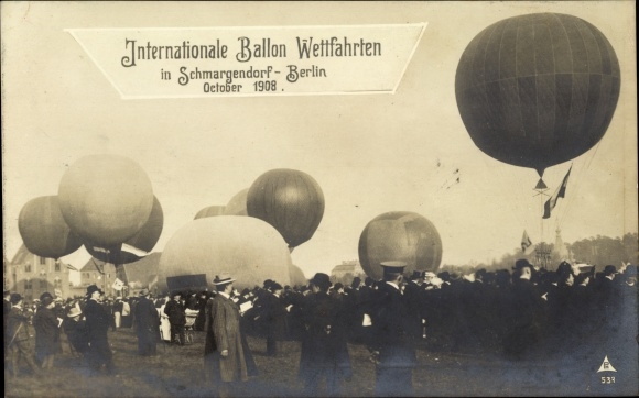PC Berlin Wilmersdorf Schmargendorf, International Balloon Races October 1908