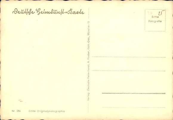 Postcard Storks in a Nest