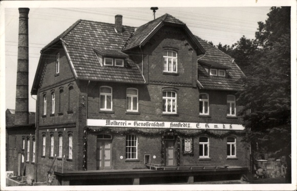 Photo Postcard Hanstedt II Uelzen in Lower Saxony, Molkerei-Genossenstadt Hanstedt II GmbH