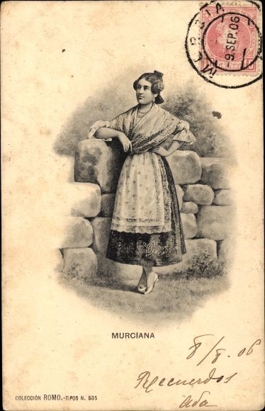 PC Murcia Spain, woman in Spanish costume, portrait