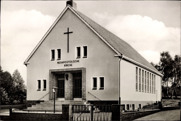 Postcard Soltau Lüneburger Heide Lower Saxony, New Apostolic Church, Lönsweg 22a
