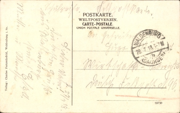 Postcard Waldenburg in Sachsen, Schützenhaus, owner Charles Partzschefeld, concert and ballroom