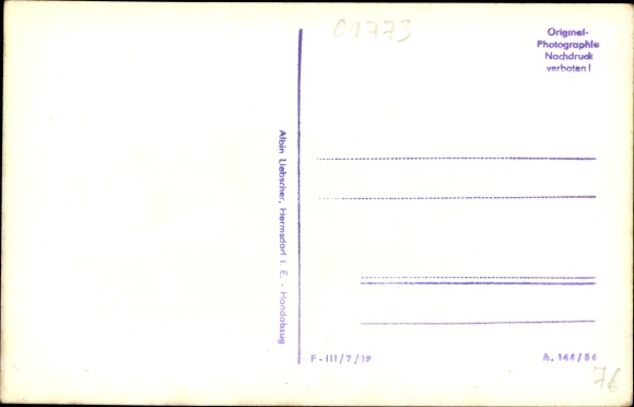 Postcard Rehefeld fence house Altenberg in the Ore Mountains, Gasthof Biedermann