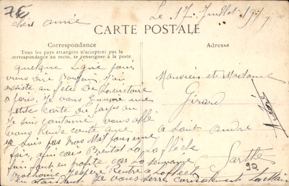 Postcard Robinson Hauts de Seine, Rue de Robinson