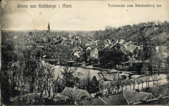 Ak Kalkberge Rüdersdorf in der Mark, Totalansicht vom Schulzenberg aus