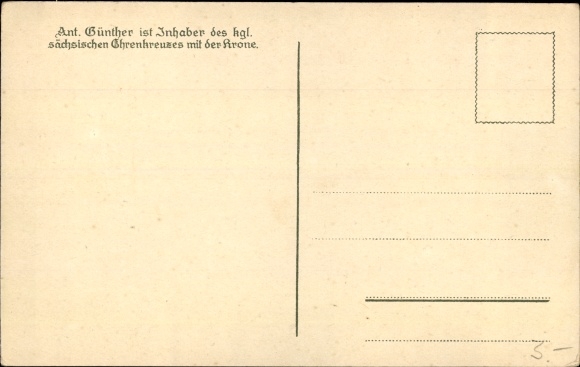 Song Postcard Günther, Anton, Erzgebirge dialect 23, Since two Fink&#39;n