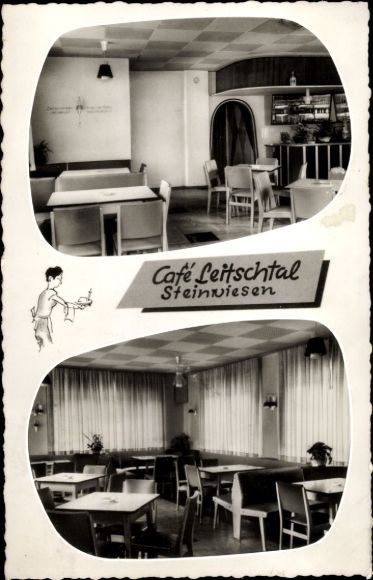Ak Steinwiesen in Oberfranken, Cafe Leitschtal