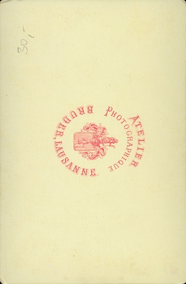 Cabinet photo Lausanne Canton Vaud, 1881, Cathedrale