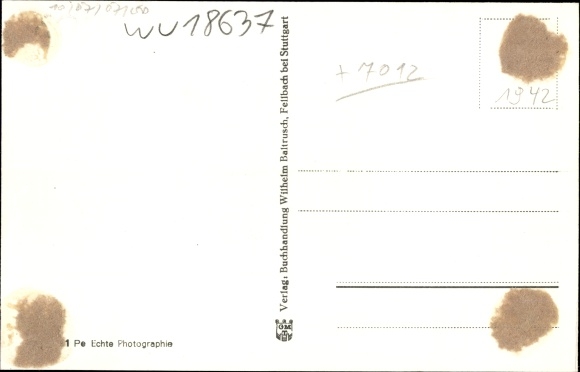 Postcard Fellbach in Württemberg, Catholic Church