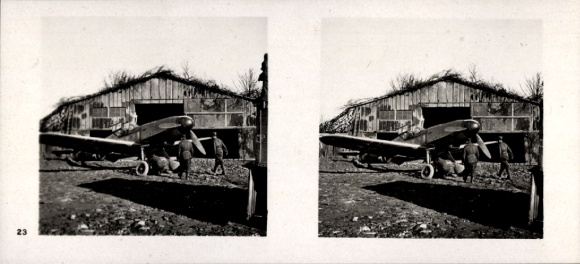 Stereo Raumbild Foto Fliegen und Siegen Nr. 23, Messerschmitt Me 109