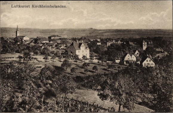 Ak Kirchheimbolanden im Donnersbergkreis, Gesamtansicht des Ortes, Umgebung