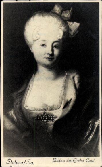 PC Stolpen in Saxony, portrait of Countess Cosel