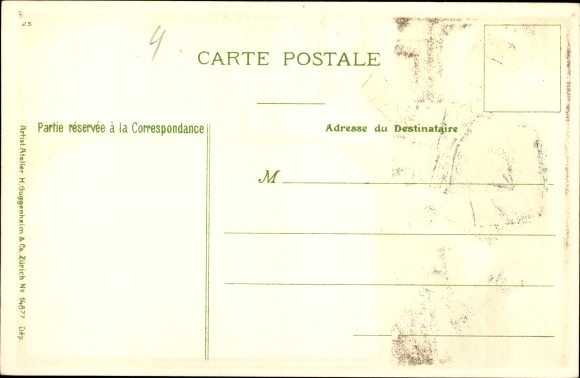 Embossed stamps Postcard Postman, French stamps, Republique Francaise