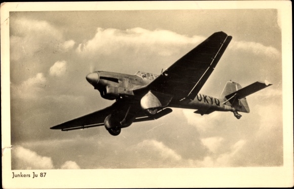 Ak Junkers Ju 87 Sturzkampfflugzeug, Luftwaffe, D-OKYQ, II WK