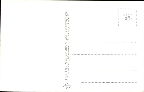 Ansichtkaart Augustfehn Apen Ammerland, Poststraße, straatdeel