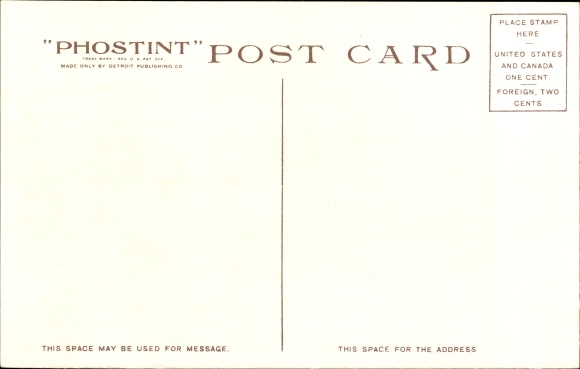 Postcard Springfield Massachusetts USA, Main Street