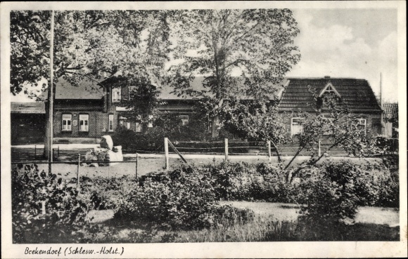 Ak Brekendorf in Sleeswijk-Holstein, restaurant aan de eik