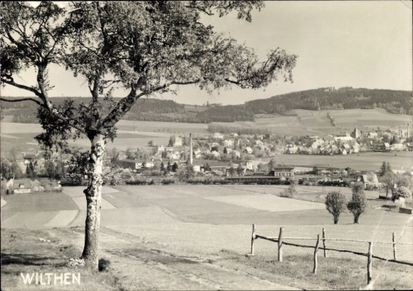 Ak Wilthen in der Oberlausitz, Panorama vom Ort