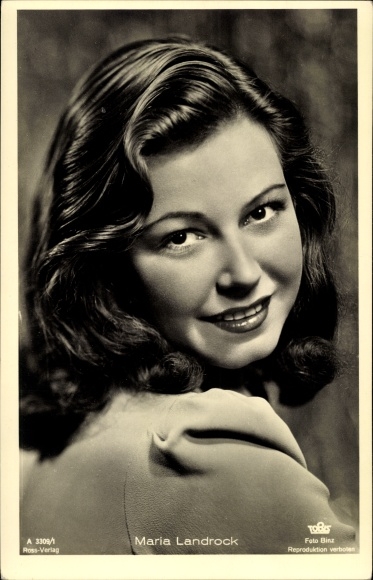 Postcard actress Maria Landrock, portrait, Ross Verlag 3309/1