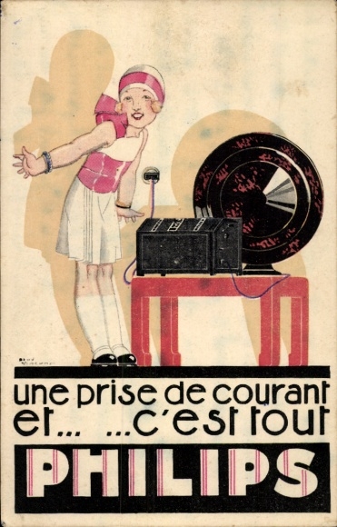 Reklama Ak, Philips, radio