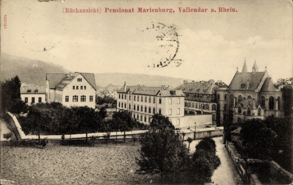 KP Vallendar am Rhein, Pensionat Marienburg, widok z tyłu,