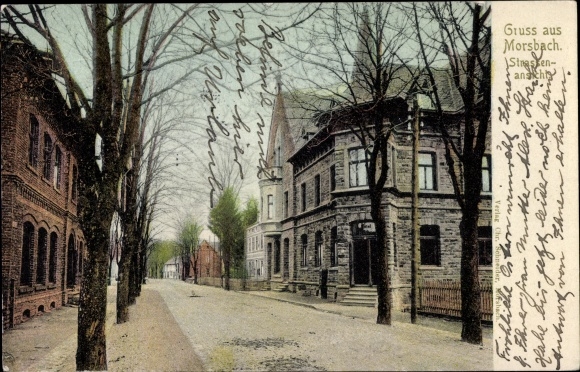 Ak Morsbach in de wijk Oberberg, straatgedeelte in de stad