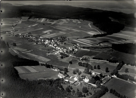 Photo Wollmetshofen Fischach in Swabia, aerial photograph
