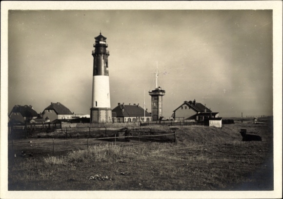 Postcard North Sea island Helgoland, lighthouse