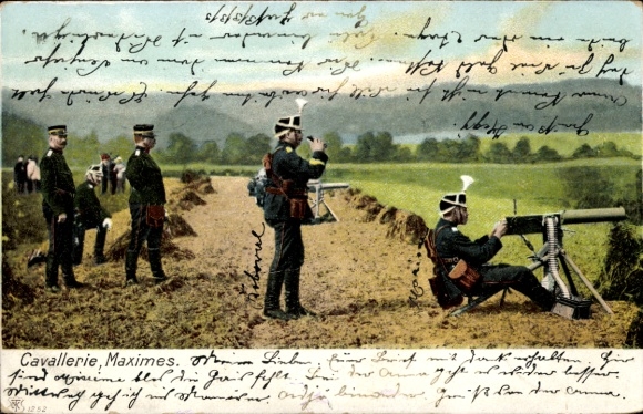 Postcard Swiss Army, Cavalry, Maximes