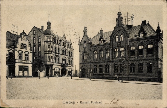 Ak Castrop Rauxel im Ruhrgebiet, Kaiserl. Postamt