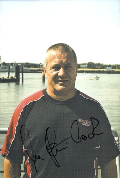 Autogrammkarte Trainer Wolfgang Steinbach, SV Wilhelmshaven, Autogramm