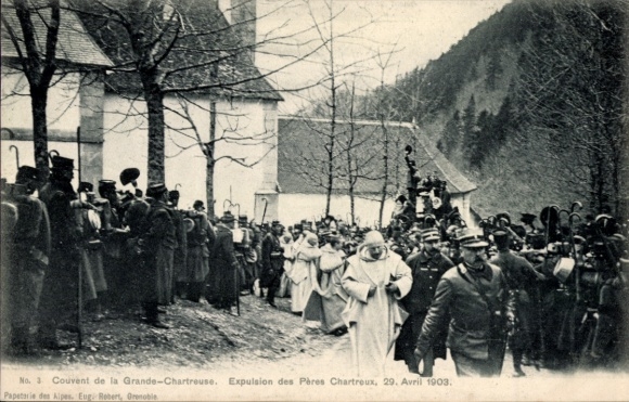 PC Grande Chartreuse Isère, Expulsion des Peres Chartreux le 29 Avril 1903