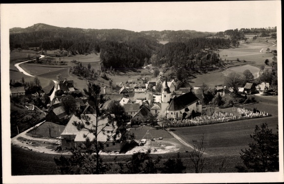 Ansichtkaart Obertrubach Frankisch Zwitserland, uitzicht op de stad en omgeving