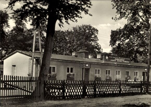 Postcard Cramon Cramonshagen in Mecklenburg, Central Pioneer Camp Hans Kahle