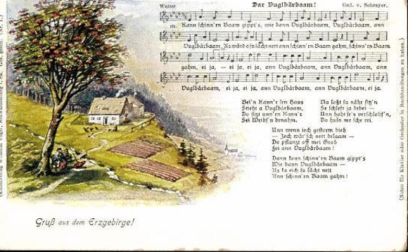 30 individual song cards, Anton Günther