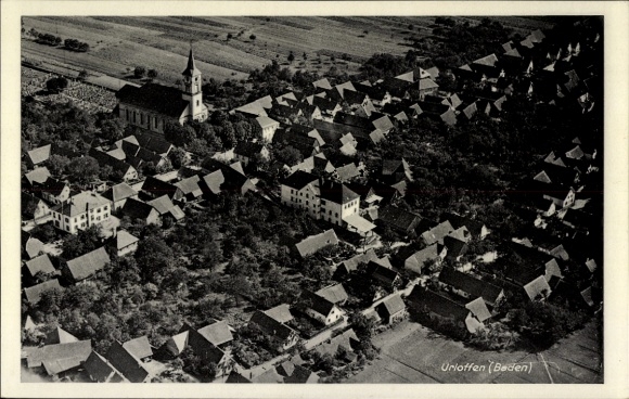 Postcard Urloffen Appenweier in Baden Schwarzwald, aerial photograph