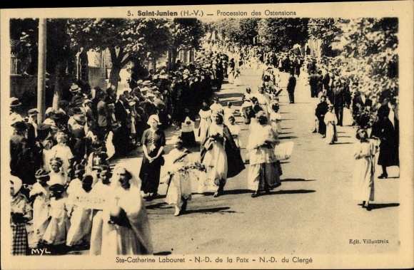 KP Saint Junien Haute Vienne, Procession des Osttensions