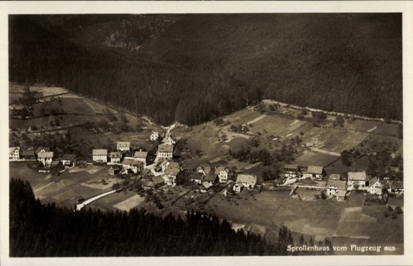 KP Srollehaus Bad Wildbad w Schwarzwaldzie, zdjęcie lotnicze
