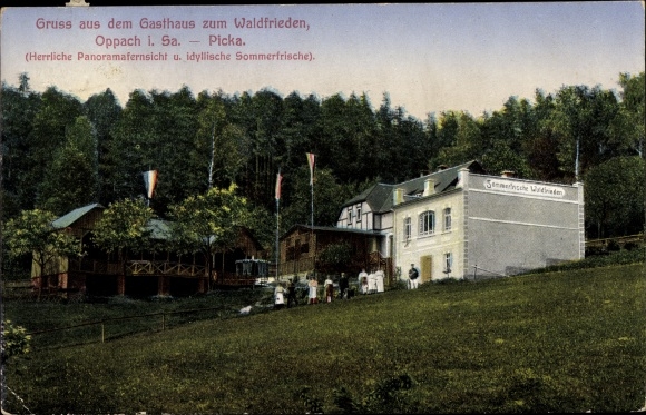 Ak Oppach in Oberlausitz, Inn zum Waldfrieden