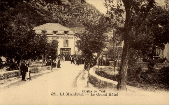 KP La Malène Lozère, Le Grand Hôtel, Brun Koncindox, Corces du Tarn