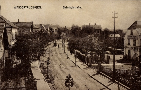 Ak Wassertrüdingen in Mittelfranken, Bahnhofstraße