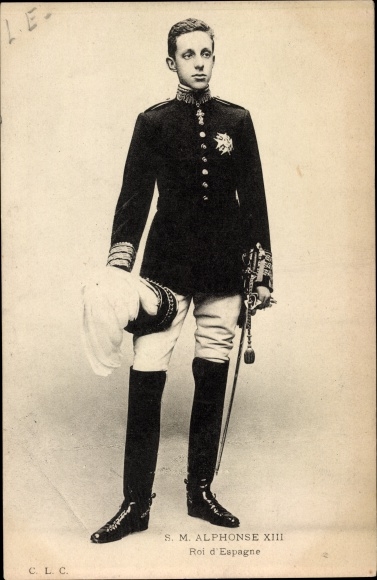 Postcard Alfonso XIII, King Alfonso 13th of Spain