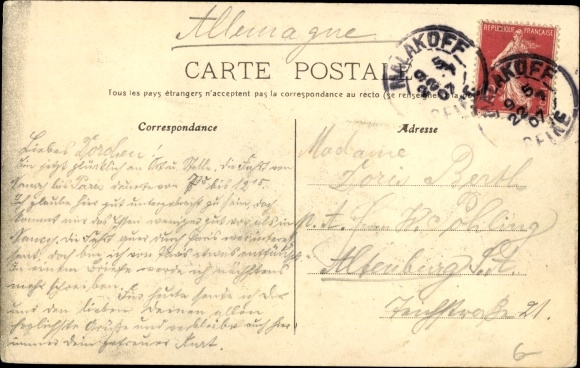 Postcard Malakoff Hauts de Seine, Place de la Republique, Cafe