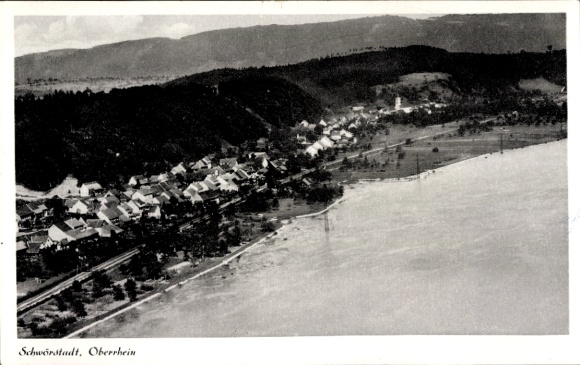 Ak Schwörstadt in Baden Württemberg, Fliegeraufnahme