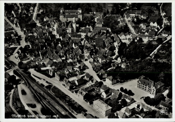 Ansichtkaart Messkirch Meßkirch in de Zwabische Alb Baden, luchtfoto