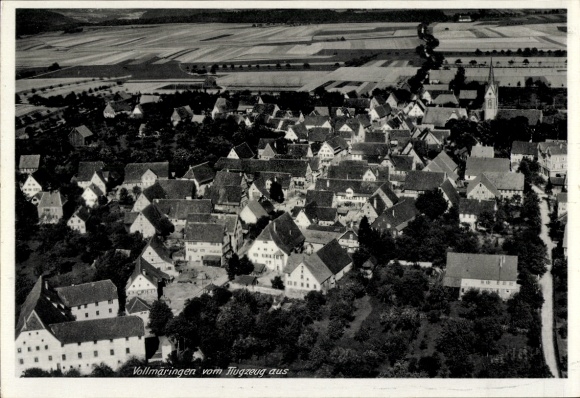 KP Vollmaringen Nagold w Schwarzwaldzie, zdjęcie lotnicze