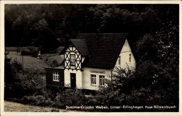 Ak Unter Erlinghagen Marienheide im Bergischen Land, Sommerfrische Weber