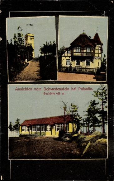 PC Pulsnitz in the district of Bautzen, views from Schwedenstein